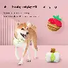 Plush Fruit-Shaped Dog Toy