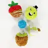 Plush Fruit-Shaped Dog Toy