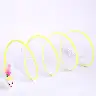 S-Type Pet Cat Tunnel with Elastic Net and Feather