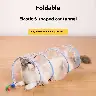 S-Type Pet Cat Tunnel with Elastic Net and Feather