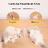 S-Type Pet Cat Tunnel with Elastic Net and Feather