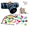 Plush and Feather Cat Wand Toy Set